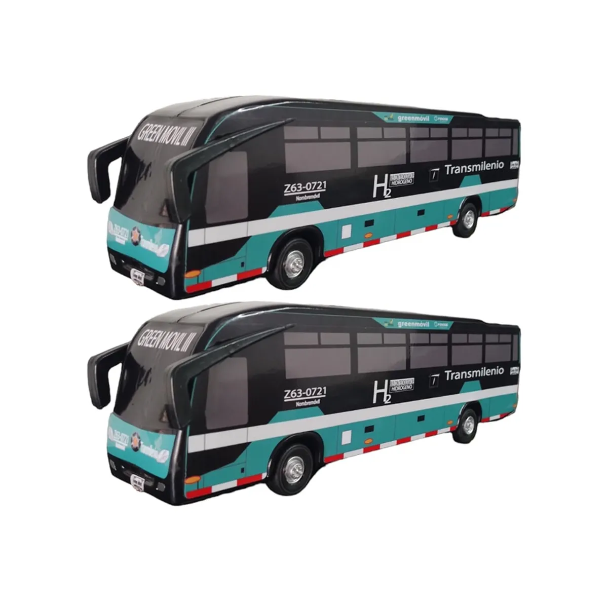 Bus TransMilenio de Colección Verde y Negro