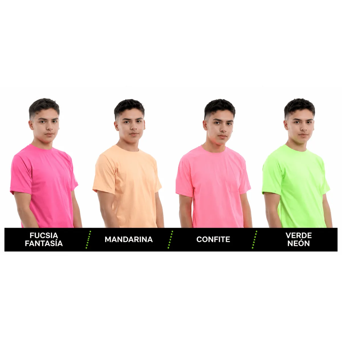 Pack Camisetas Unicolor Hombre