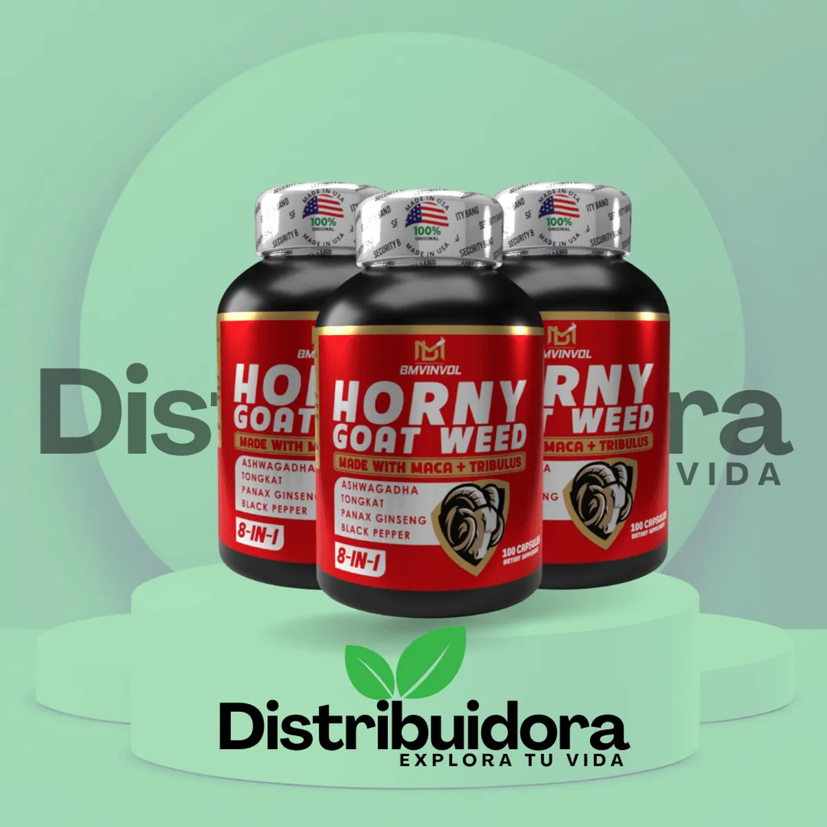 Hierba de la Cabra 8 en 1 Energía y Vitalidad x3